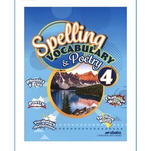 New Abeka 4th Grade 4 Spelling Vocabulary & Poetry 6th Ed Student Workbook Book